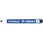 Marker do tablic DONAU D-Signer, okrągły, 2-4mm (linia), zawieszka, czarny, Markery, Artykuły do pisania i korygowania