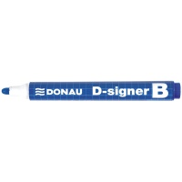 Marker do tablic DONAU D-Signer, okrągły, 2-4mm (linia), zawieszka, niebieski, Markery, Artykuły do pisania i korygowania