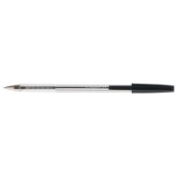 Długopis Q-CONNECT z wymiennym wkładem 0,7mm (linia), zawieszka, czarny, Długopisy, Artykuły do pisania i korygowania