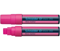 Marker kredowy SCHNEIDER Maxx 260 Deco, 5-15mm, zawieszka, różowy, Markery, Artykuły do pisania i korygowania