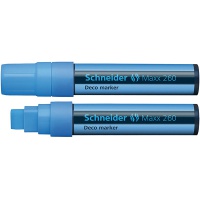 Marker kredowy SCHNEIDER Maxx 260 Deco, 5-15mm, zawieszka, jasnoniebieski, Markery, Artykuły do pisania i korygowania