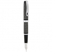Fountain pen DIPLOMAT, F, Excellence A + Wave Guilloche, black