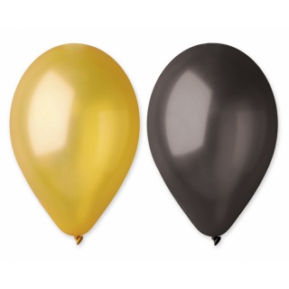 BALONY GM90 METAL 10" ZŁOTE I CZARNE 50szt., Podkategoria, Kategoria