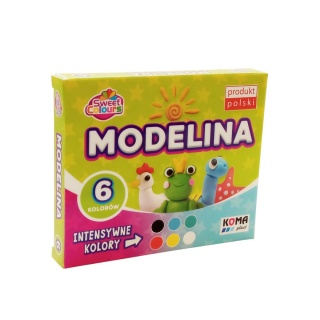 MODELINA 6 KOL.PASTELOWA SWEET COLOURS, Modelina, Plastyka