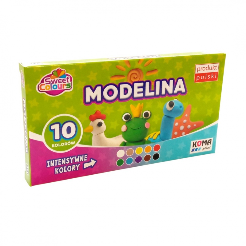 MODELINA 10 KOL.PASTELOWA SWEET COLOURS, Modelina, Plastyka