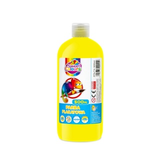 FARBA PLAKATOWA 500ML.SWEET COLOURS Ż&Oacute;ŁTA, Farby, Plastyka