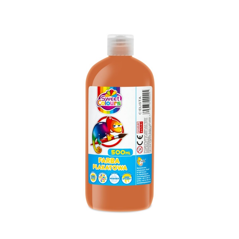 FARBA PLAKATOWA 500ML.SWEET COLOURS CIELISTA, Farby, Plastyka