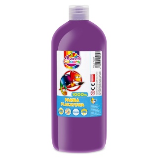 FARBA PLAKATOWA 1000ML.SWEET COLOURS FIOLETOWA, Farby, Plastyka