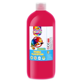 FARBA PLAKATOWA 1000ML.SWEET COLOURS RUBINOWA, Farby, Plastyka