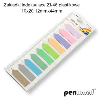 ZAKŁADKI INDEK.PLAST.12x44mm 10x20 ZI-46 STRZAŁKI, Podkategoria, Kategoria