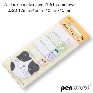 ZAKŁADKI INDEK.PAPIER.12x45/42X45mm 6x20K.ZI-51, Podkategoria, Kategoria