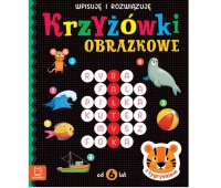 Krzyżówki obrazkowe z tygryskiem. Od 6 lat. Wpisuj, Podkategoria, Kategoria