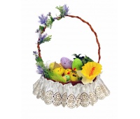 SERWETKA ATŁASOWA ZDOBIĄCA KOSZYCZEK 25CM D0906, Podkategoria, Kategoria