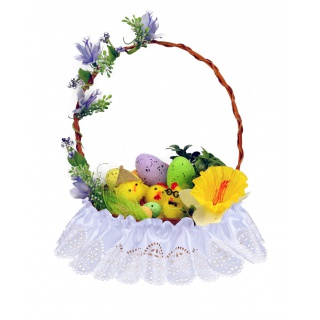 SERWETKA ATŁASOWA ZDOBIĄCA KOSZYCZEK 25CM D0906, Podkategoria, Kategoria