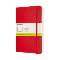 Notes MOLESKINE Classic L (13x21 cm), smooth, softcover, scarlet red, 400 pages, red