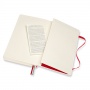 Notes MOLESKINE Classic L (13x21 cm), gładki, miękka oprawa, scarlet red, 400 stron, czerwony, Notatniki, Zeszyty i bloki