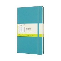 Notes MOLESKINE Classic L (13x21 cm), smooth, hardcover, reef blue, 240 pages, blue