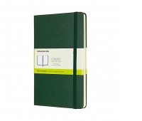 Notes MOLESKINE Classic L (13x21cm), gładki, twarda oprawa, myrtle green, 240 stron, zielony, Notatniki, Zeszyty i bloki