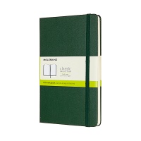 Notes MOLESKINE Classic L (13x21 cm), smooth, hardcover, myrtle green, 240 pages, green