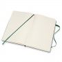 Notes MOLESKINE Classic L (13x21cm), w kratkę, twarda oprawa, myrtle green, 240 stron, zielony, Notatniki, Zeszyty i bloki