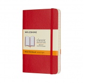 Notes MOLESKINE Classic P (9x14 cm), lined, softcover, 192 pages, red