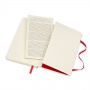 Notes MOLESKINE Classic P (9x14cm), w linie, miękka oprawa, 192 strony, czerwony, Notatniki, Zeszyty i bloki