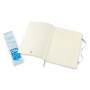 Notes MOLESKINE Classic XL (19x25 cm), gładki, miękka oprawa, hydrangea blue, 192 strony, niebieski, Notatniki, Zeszyty i bloki