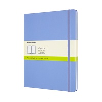 Notes MOLESKINE Classic XL (19x25 cm), gładki, twarda oprawa, hydrangea blue, 192 strony, niebieski