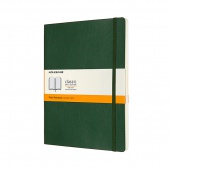 Notes MOLESKINE Classic XL (19x25cm), w linie, miękka oprawa, myrtle green, 192 strony, zielony, Notatniki, Zeszyty i bloki