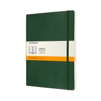 Notes MOLESKINE Classic XL (19x25cm), w linie, miękka oprawa, myrtle green, 192 strony, zielony, Notatniki, Zeszyty i bloki