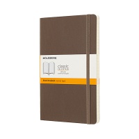 Notes MOLESKINE L (13x21 cm), in-line, softcover, earth brown, 192 pages, brown