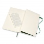 Notes MOLESKINE L (13x21 cm), plain, softcover, myrtle green, 192 pages, green