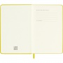 Notes MOLESKINE P (9x14cm), linie, twarda oprawa, hay yellow, 192 strony, żółty, Notatniki, Zeszyty i bloki