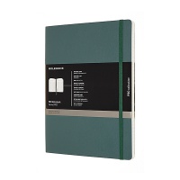 Notes MOLESKINE Professional XL (19x25 cm), miękka oprawa, forest green, 192 strony, zielony, Notatniki, Zeszyty i bloki