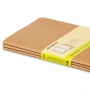 Zestaw 3 zeszytów MOLESKINE Cahier Journals L (13x21cm), gładki, 80 stron, piaskowy, Notatniki, Zeszyty i bloki
