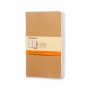 Set of 3 notebooks MOLESKINE Cahier Journals L (13x21cm), line, 80 sheets, sand