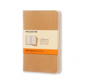 Set of 3 notebooks MOLESKINE Cahier Journals P (9x14cm), line, 64 sheets, sand