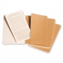 Set of 3 notebooks MOLESKINE Cahier Journals P (9x14cm), line, 64 sheets, sand
