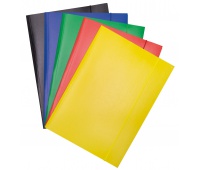 Elasticated File OFFICE PRODUCTS, cardboard, A4, 300gsm, 3 flaps, assorted colours, Flat files, Document archiving