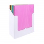 Elasticated File DONAU, cardboard, A4, 400gsm, 3 flaps, assorted colours, checked, Flat files, Document archiving, Eco-recycled