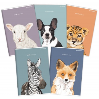 ZESZYT A5 96K.LINIA ANIMAL 5szt., Podkategoria, Kategoria