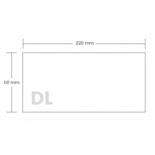 KOPERTA DL 110x220 SK BIAŁA 50szt, Podkategoria, Kategoria