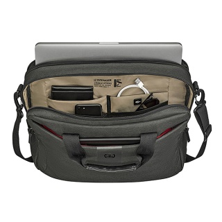 Torba na laptopa WENGER MX ECO Brief, 16", szara, Torby, teczki i plecaki, Akcesoria komputerowe