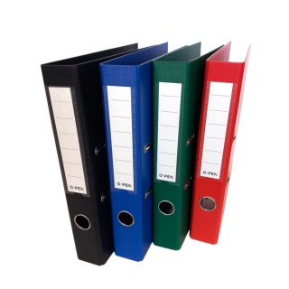 SEGREGATOR A4 5cm CZARNY DWUST.OKLEJANY