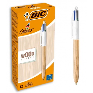 DŁUGOPIS 4 COLOURS WOOD NATURAL, Podkategoria, Kategoria