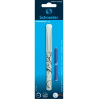Rollerball pen SCHNEIDER Easy + 2 cartridges, blister, color mix, Fountain pens, Writing and correction products