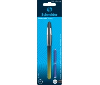 Ballpoint pen SCHNEIDER Voyage + 2 cartridges, color mix, blister