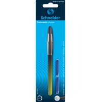 Ballpoint pen SCHNEIDER Voyage + 2 cartridges, color mix, blister