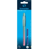 Ballpoint pen SCHNEIDER Voyage + 2 cartridges, color mix, blister