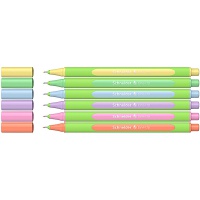 Thin pen SCHNEIDER LINE-UP PASTEL, 0,4mm, 6 pcs, box with tag - color mix